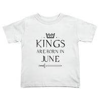 Kings se rađaju u junu smiješne majice mališane za dječake