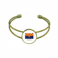 Američka državna zastava Contour Arizona narukvica na nakit za nakit Retro Open Cange