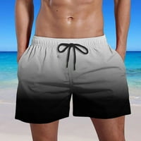 Mensshorts Clearance uzorak bib hlače Covetll sa džepovima hlače za crtanje na plaži Elastičnost kaki