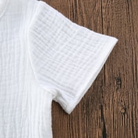 Kiapeise baby pamučna posteljina majica kratkih rukava + kratke hlače za crtanje