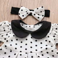 Simplmasygeni Baby Sets Clearence Summer haljina Toddler Baby Kid Girls Dot ovratnici Torbe PP hlače
