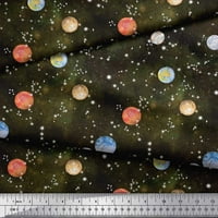 Pamuk pamuk poplin planeta Galaxy Print tkanina sa širokim dvorištem