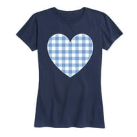 Instant poruka - Gingham Heart - Ženska grafička majica kratkih rukava