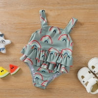 Borniu Toddler kupaći kostim za kupaći djevojčice Ljeto Print Resing Jednodijelni kupaći kostim kupaći