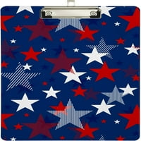 USA zastava Floral zvijezde Clipboard Tvrdboard Drvena zagreška ploča i povucite za standardno pismo