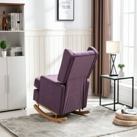 Komforna stolica za ljuljanju akcent, fotelja za ljuljanje visokih leđa s mekim podstavljenim sjedištem