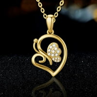 Modni leptir srčani privjesak za privjesak za žene Ženski nakit za sve prilike Poklon Ideas