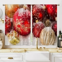 Goory Kuhinjske zavjese Božićna stabla Valance Drapes Crvena spavaća soba Cijena Poluista dekor Cafe