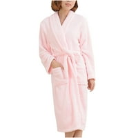 Leodye pidžama za žene čišćenje ženskih i muških flanelova kapuljača Pajamas ogrtač dugi pidžami ljubitelji