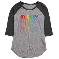 Disney - Ponovite Mickey Pride - juniors Raglan grafička majica