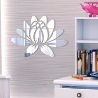 3D Lotus akrilna zidna naljepnica za uklanjanje ogledala naljepnica za zrcale ekološki prihvatljive