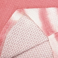 Bluze s dugim rukavima za žene proljeće jesenski okrugli džemper za krajanje dugih rukava TOP PINK XL