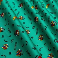 Love Rubikova kolekcija Twist i okreni se zelenom pamučnom tkaninom koja se prodaje u dvorištu