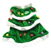 Božićni kostim u obliku drva u obliku kućnog ljubimca zimska odjeća Udobna topla božićna haljina za