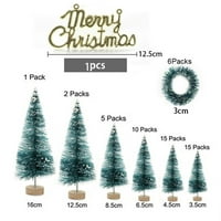 Umjetno smrznuto Sisal božićno drvsko drvo baze za obrt Mini borove stablo