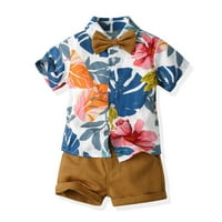 Hawaii plaže za toddler baby dečko kratki rukav s kratkim rukavima dolje dolje za cvjetne košulje na