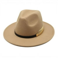 Kaubojski šešir, jednostavan retro, jazz šešir, šešir za muškarce i žene izvan bijelog smeđe 1