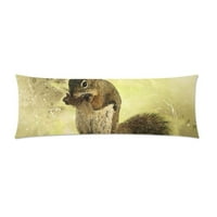Vjeverica životinjski sisavac divljim životinjama jedeti jastuk za tijelo jastuk jastučni jastuk za