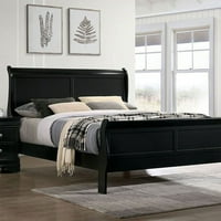 BornMio California King size krevet Black Louis Phillipe Sive krevet za spavaće sobe