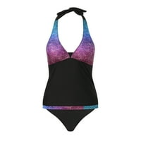 Ženski kupaći kostimi Žene Veliko ljetovalište V izrez Split Crckstring Bikinis set