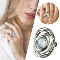 Hanxiulin Retro okrugli prsten evropski i američki modni ljudi i ženski prstenovi