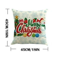 Božićni jastuk pokriva božićnu seosku kuću Santa Claus jastuk za kaušku kauč Božićne ukrase bacaju jastuče