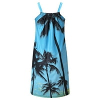 CETHRIO ženske haljine - plaže haljine za seksi havajska tropska štampana remen mini haljina ljeto slobodno