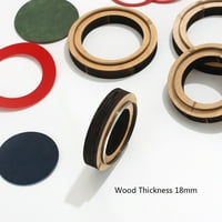 Metalne naušnice u okruglom obliku, rezovi za izradu kožnih torba DIY zanata