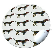 Kuzmark okrugla mišaPad Hot Pad Trivet - Bull Mastiff Dog