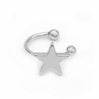Miayilima Minđuše za žene Creative Ear Clip Modna Trendy Star Love Moon Triangle Ear Clip u obliku uši