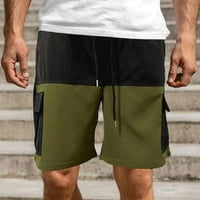 Tenjio Muns Cargo Shorts Clearence Višestruki aktivni odjećni odjel Ležeran patchwork Duljina koljena