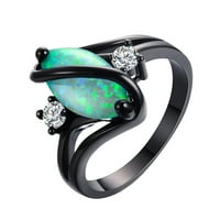 Yuehao prsten zvoni vintage nakit angažman prsten nakit cirkon ovalni prstenovi
