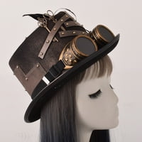 Steampunk naočare i za odrasle gornji šešir Crno zlato 2 Veličina noviteta