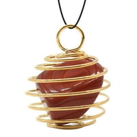 Rođendanski pokloni za žene Spiralni privjesci Ogrlice dragičarski kavez perli perle okrugle nakit ogrlice