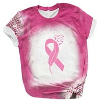 Trendvibe majice za dojke za žene ružičaste grafičke mamine majice Fight Withsy majice nadam se da mir