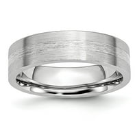 Bijeli kobaltni prsten za vjenčanje srebrni stan