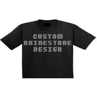 Custom Design Rhinestone Bling Bling kratki rukav majica-atletski heather Unise odrasli - m