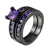 BAOCC dodaci za vjenčanje Valentinovo zaručnički prsten za brak za par dan Zircon Prsten ljubičasti