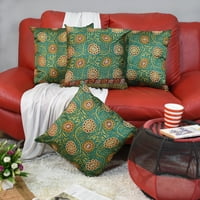 Handmade Eko-prijateljski 16'S16 '' Dekorativni jastuk pokriva cvjetni svileni višebojni u zatvorenom