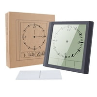 TSSUOUIN Clock zidna montirana digitalna temperatura vlažnosti Smart Wallclock Početna Spavaća soba