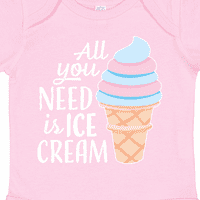 Inktastičnost Sve što trebate je sladoled s sladoledom Cone Poklon Baby Boy ili Baby Girl Bodysuit