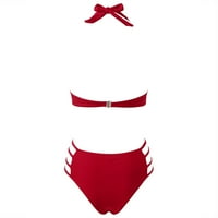 Miayilima kupaće kostime za žene za žensko kupaći kostim s plihovima visokih vrata Monokini kupaći kostimi