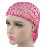 Pro Beauty Tools Njega kose mrežica za kosu Net Soft Rayon pletene šešir za spavanje Crochet frizet