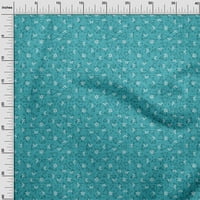 Onuone svilena tabby tirkizna plava tkanina Tekstura i trokut Geometrijska šivaća tkanina od dvorišnog