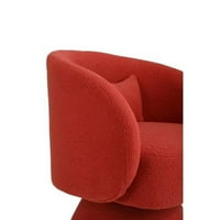 Okretna stolica za cijev, fotelja akcent za dnevni boravak, udobna okrugla okretna stolica, modernog