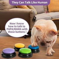 Odgovori za pse, tipku zvuka za snimanje za snimanje glasa, interaktivni alat, tipke za odgovore, zujalice