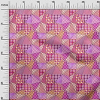 Onuone Pamuk Poplin Fuschia Pink Tkanina Provjerite patchwork šivaći materijal Ispis tkanina sa dvorištem