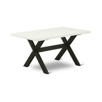 X626MZ650 - Trpezarijski set - Pravokutne stol za stol i klupa - višebojna boja