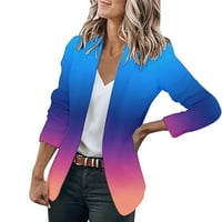 Ženski sportski kaputi otvorene prednje žene jakna plava m