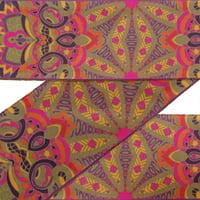 IndianBeatifulrt Brown Mosaic Kaleidoskop vrpce Tkanine tkanine za obrt tiskane baršunaste tarile za